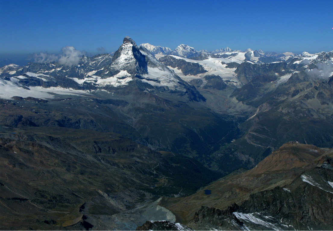 Blick aufs Matterhorn von ENE