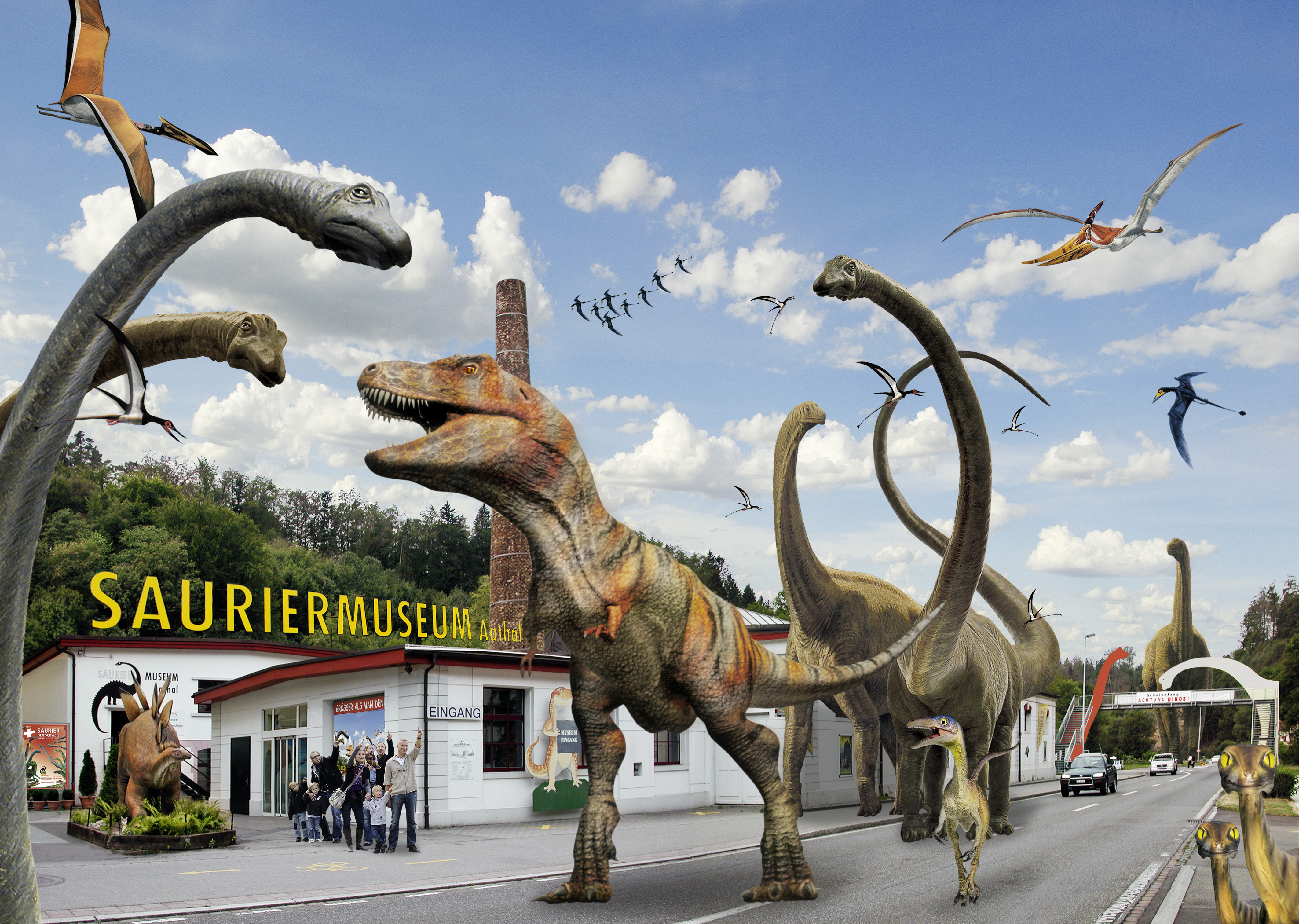 Dinosaurier besuchen Aathal